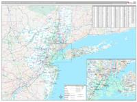 New York Newark Jersey City Metro Area Wall Map